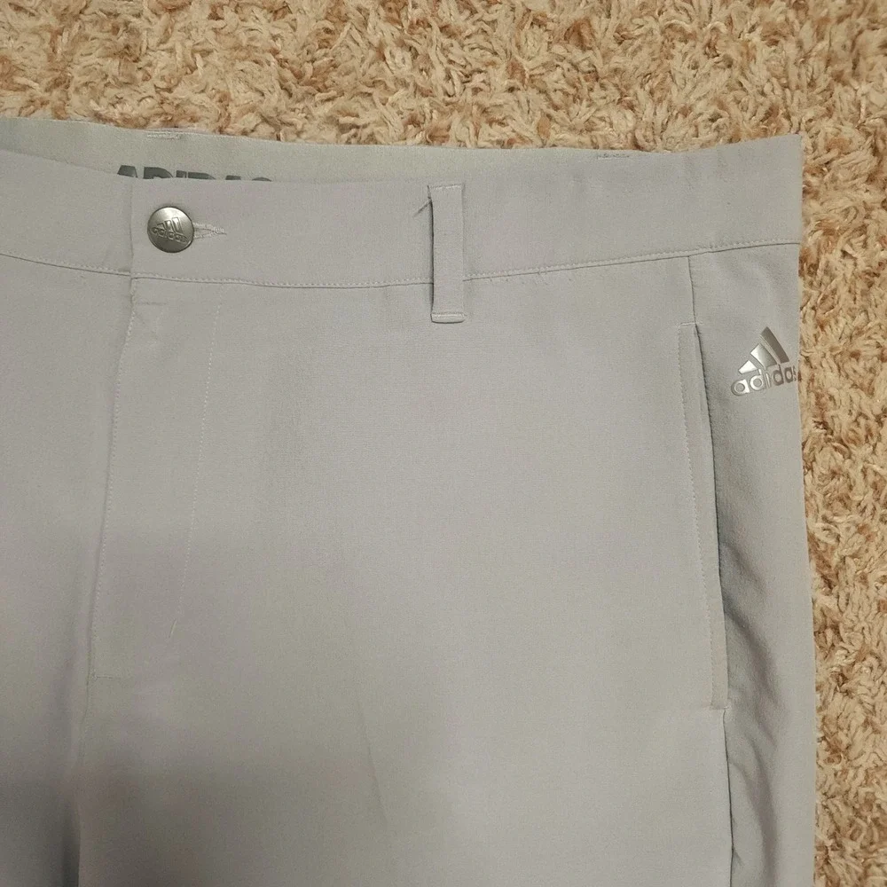 Adidas Golf Pants Mens‎ 38x30 Gray Ultimate365 Stretch Straight Leg Athletic